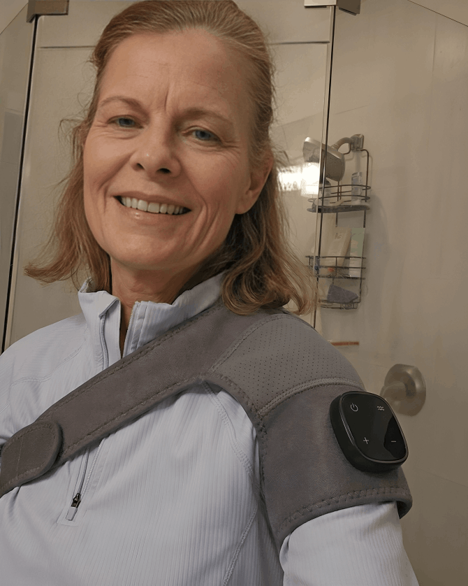 Rejuvacare Triple Method Shoulder Massager customer review Barbara M.