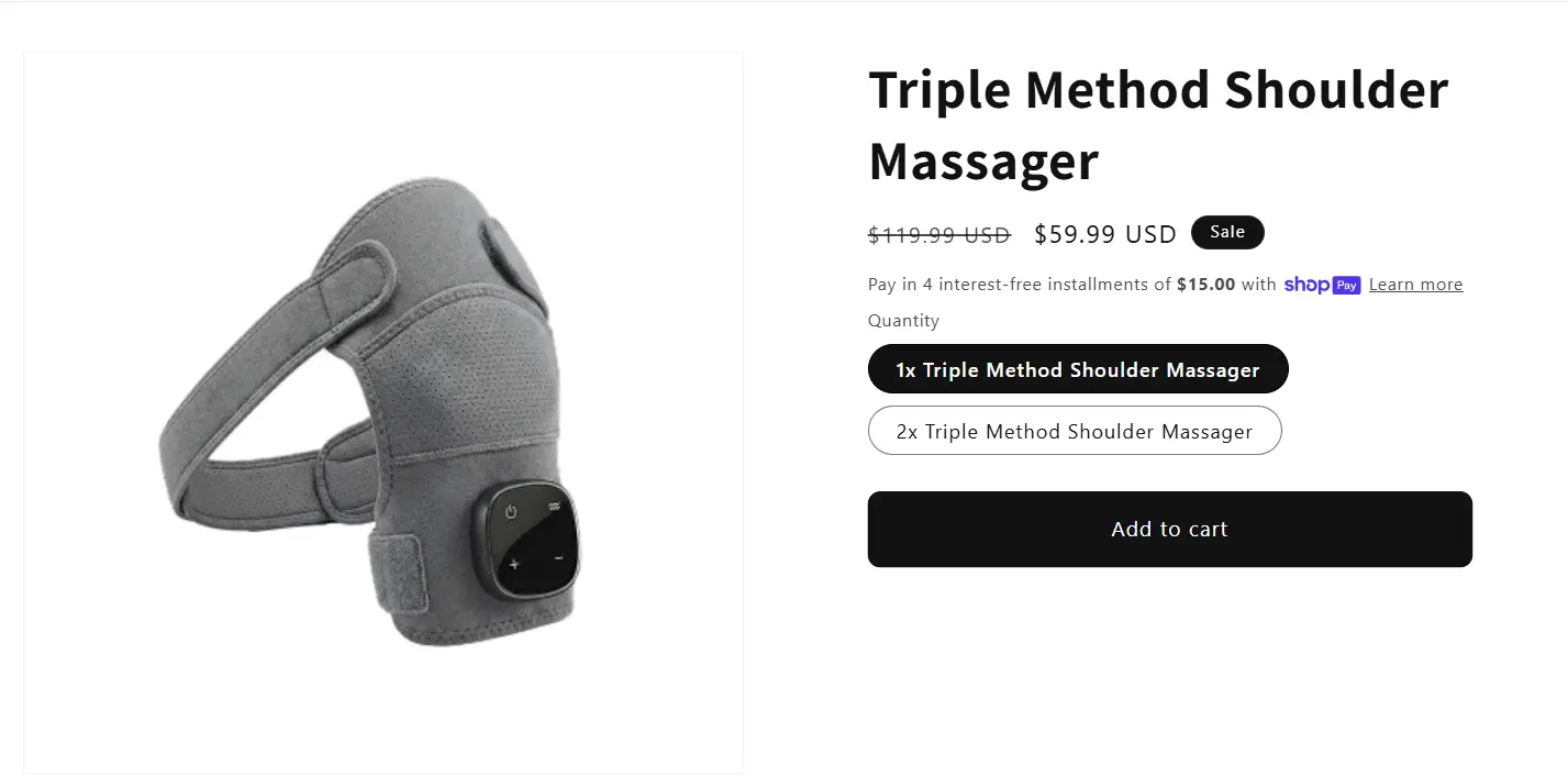 Rejuvacare Triple Method Shoulder Massager Best price package offer